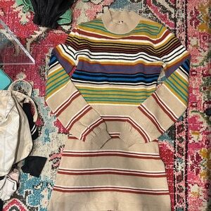 Free people 60’s striped sweater dress
